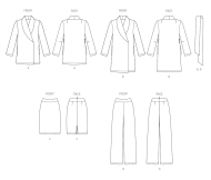 verschlusslosen Kombination Schnittmuster Butterick 6965 DIY zum nähen