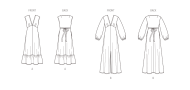 romantic dresses paper sewing pattern newlook 6766 diy instructions