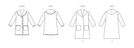 casual coats paper sewing pattern newlook 6767 diy instructions