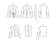 simple jackets paper sewing pattern simplicity 9692 diy instructions