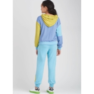 Schnittmuster farbenfrohe Teenager Kombi Hoodie und Sweathose Simplicity 9695 Gr. 134-164