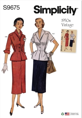 Vintage Schnittmuster für Damen Simplicity 9675 mit Nähanleitung