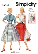 Sewing pattern Misses vintage set includes blouse, skirt,...