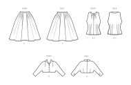 Sewing pattern Misses vintage set includes blouse, skirt,...