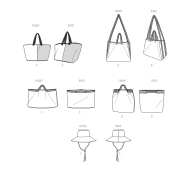 praktische Tasche Schnittmuster McCalls 8419 DIY zum...