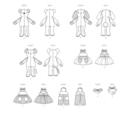 sewing-pattern-stuffed-animal-mccalls-8422-with-sewing-in...