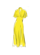 Schnittmuster hübsches Damenkleid, Empirekleid mit Ärmelvarianten McCalls 8406 Gr. 32-50