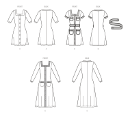 classic dresses paper sewing pattern mcCalls 8434 diy...
