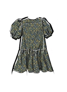 Schnittmuster süßes Mädchenkleid mit Puffärmeln McCalls 8444 Gr. 96-155cm