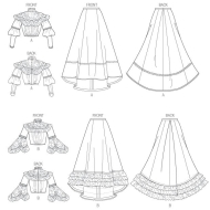 Sewing pattern Misses historical costume Butterick 5970