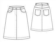 sporty skirts paper sewing pattern schnittmuster-berlin...