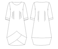 zwischenmass 651088 Sewing download Linen dress, balloon...