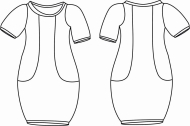 hübsches Kleid digitales Schnittmuster zwischenmass...