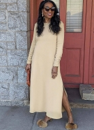 wird aussortiert: Schnittmuster geschlitzes Damenkleid, Jerseykleid mit Hose knowME 2046 Gr. 34-52