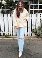 Schnittmuster abgesteppte Damenjacke mit Kapuze knowME 2057 Gr. 30-48