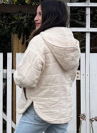 Schnittmuster abgesteppte Damenjacke mit Kapuze knowME 2057 Gr. 30-48