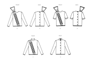 casual blouses paper sewing pattern vogue 1980 diy...