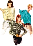 blouses for women sewing pattern vogue 1980 average to sew