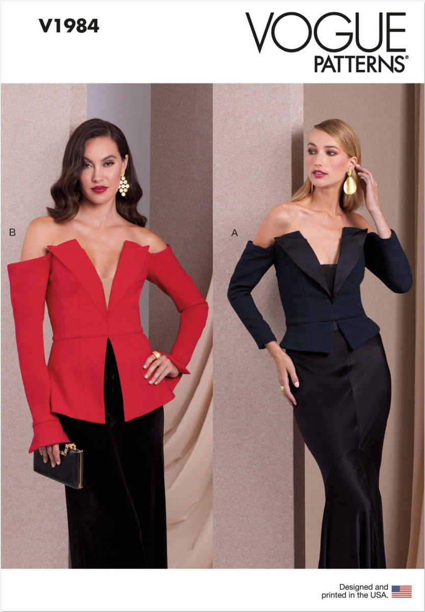 Top Schnittmuster für Damen Vogue 1984 mit Nähanleitung
