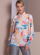 wird aussortiert: Schnittmuster langärmeliges Blusenshirt Vogue 1985 Gr. 30-48