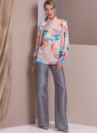wird aussortiert: Schnittmuster langärmeliges Blusenshirt Vogue 1985 Gr. 30-48