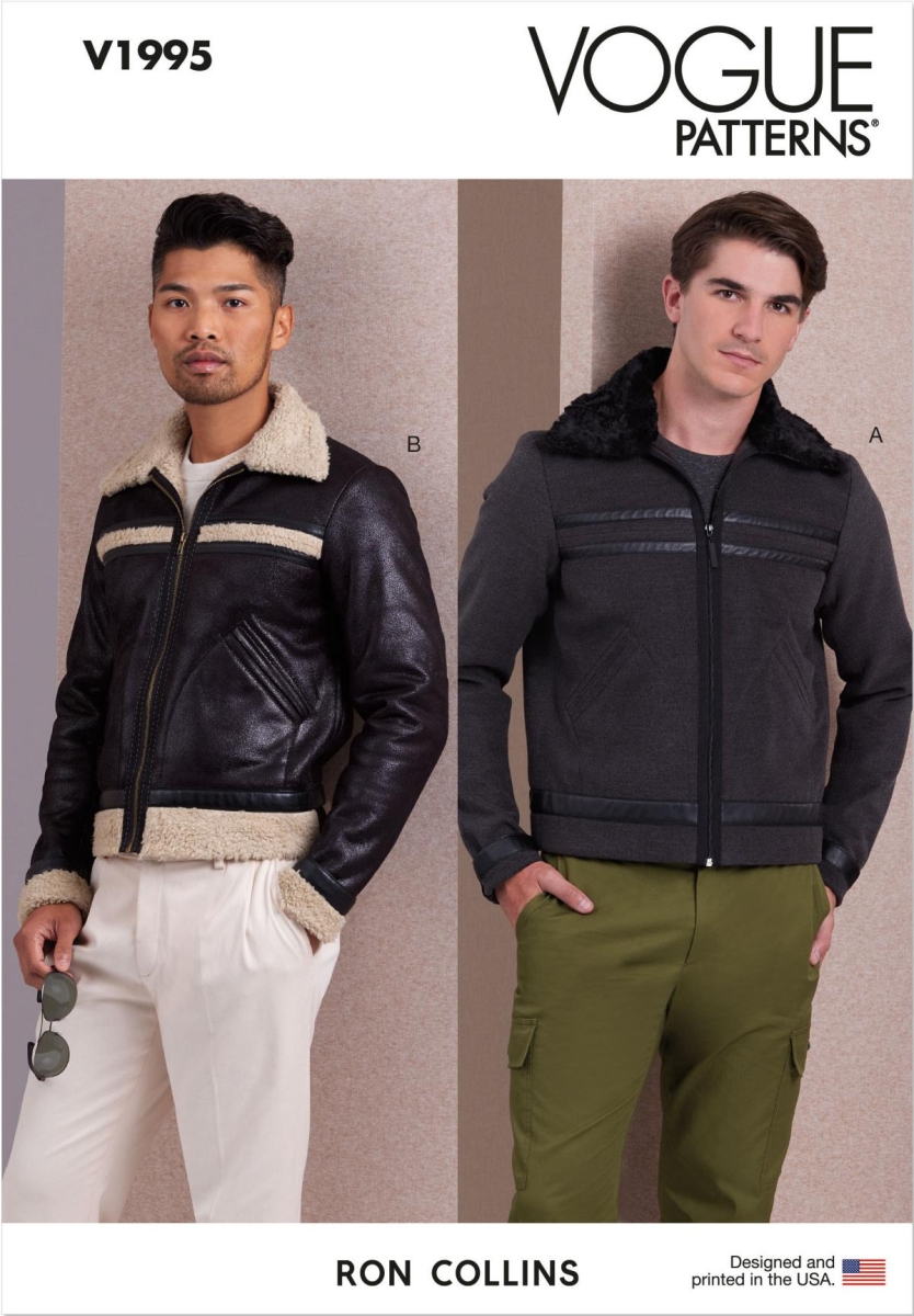 Herrenjacke Schnittmuster für Herren Vogue 1995 mit Nähanleitung
