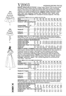Sewing pattern Vintage dress from the 1950s Vogue 2003