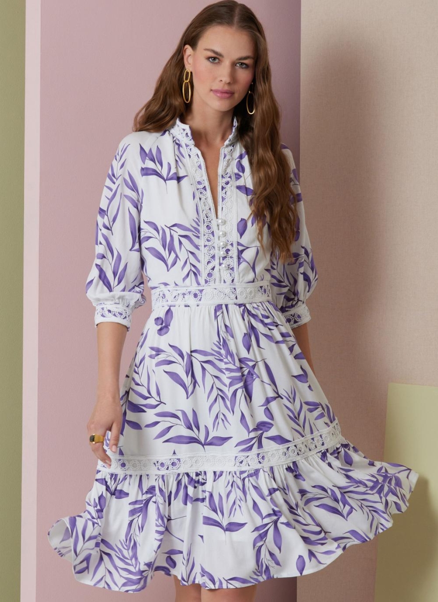 Kleid Schnittmuster für Damen Vogue 2004 mit Nähanleitung