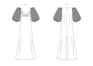 dramatisches Kleid Schnittmuster Vogue 2009 DIY zum...