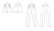 Vogue 2014 Sewing pattern Pleated pants