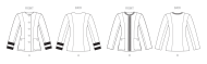 kragenlose Jacke Schnittmuster Vogue 2015 DIY zum nähen