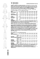 Sewing pattern Loungewear set Vogue 2020