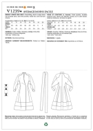 Schnittmuster Vogue 1239 Designerkleid mit Kelchkragen Chado Gr. 32-46