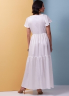 Schnittmuster geknöpftes Stufenkleid Butterick 6983 Gr. 30-52