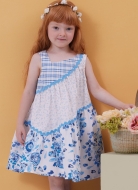 Kinderkleider Schnittmuster Butterick 6988 mittel zu nähen