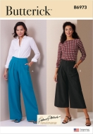 Hosen Schnittmuster Butterick 6973 mittel zu nähen