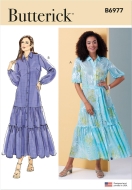 Kleider Schnittmuster Butterick 6977 mittel zu nähen