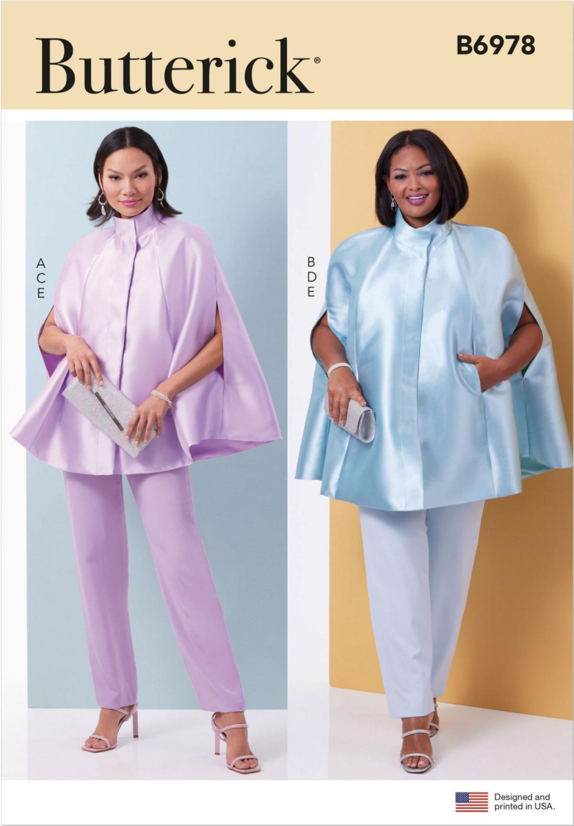 Kombination Schnittmuster für Damen Butterick 6978 mit Nähanleitung