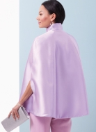 Schnittmuster elegante Damenkombi Top und Hose mit Cape Butterick 6978 Gr. 36-54