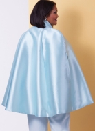 Schnittmuster elegante Damenkombi Top und Hose mit Cape Butterick 6978 Gr. 36-54