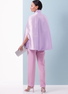 Schnittmuster elegante Damenkombi Top und Hose mit Cape Butterick 6978 Gr. 36-54
