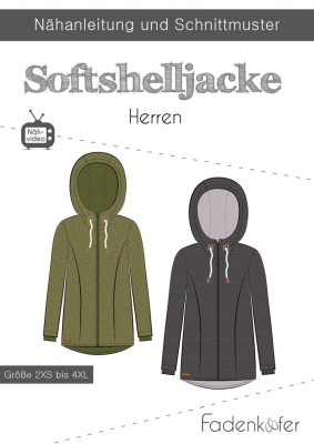 Herrenjacke Schnittmuster für Herren fadenkäfer 1000-054 mit Nähanleitung