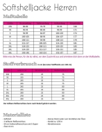 Schnittmuster fadenkäfer praktische Softshelljacke Herren Gr. 2XS-5XL