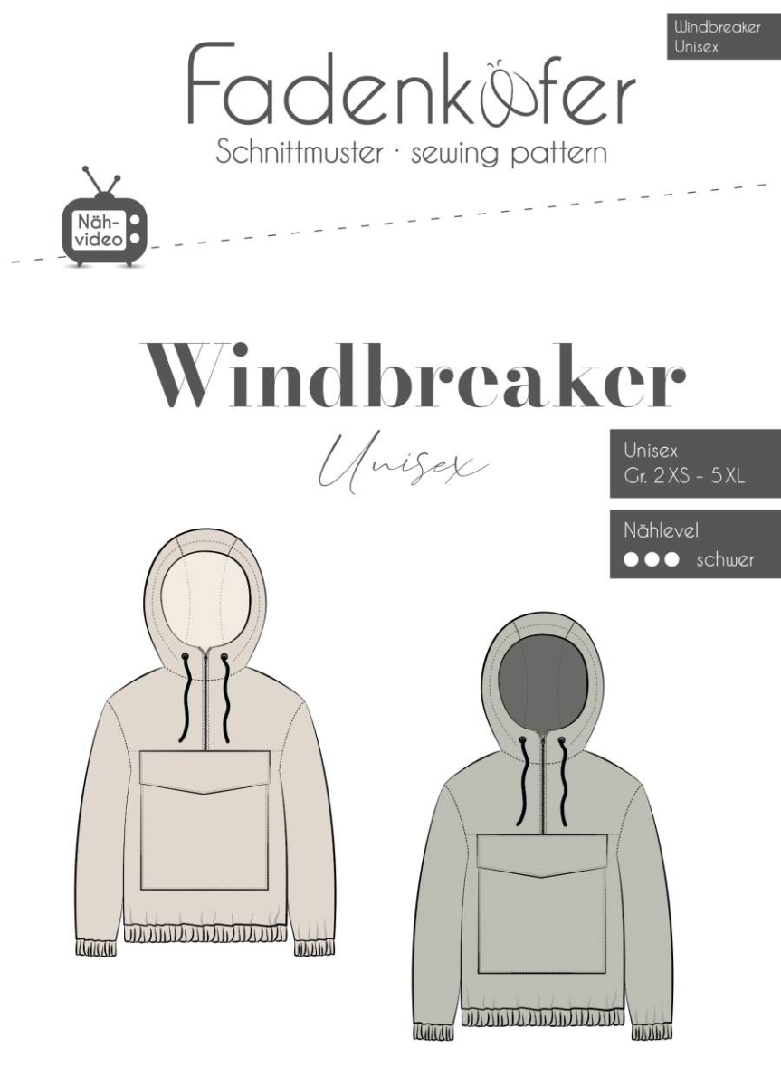 Pullover Schnittmuster für Damen fadenkäfer 1000-155 mit Nähanleitung