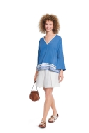Sewing pattern Tunic shirt with V-neck Burda 5776