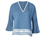 Sewing pattern Tunic shirt with V-neck Burda 5776