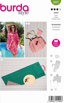 accessories sewing pattern for Babys burda 5807 sewing instructions