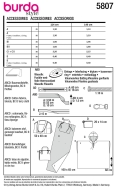 Sewing pattern Accessory for pool and beach Burda 5807