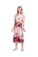 Sewing pattern Wrap dress with cap sleeves Burda 5844