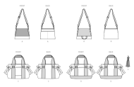 rechteckige Tasche Schnittmuster McCalls 8467 DIY zum...